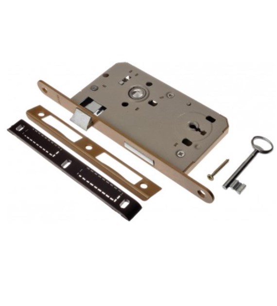 Zamek drzwiowy wpuszczany JANIA 72/55 klucz LEWY