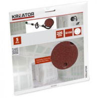 KREATOR Krążek rzep 225mm gr. 150, 5szt