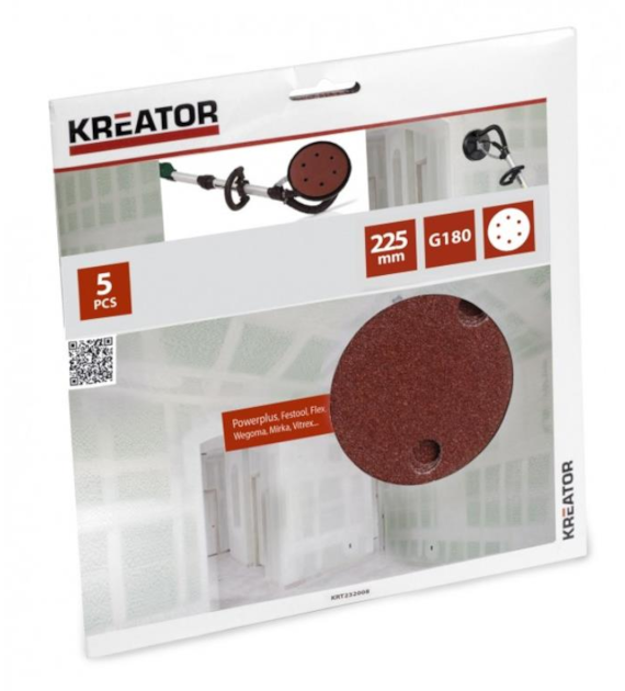 KREATOR Krążek rzep 225mm gr. 180 5szt