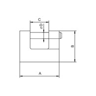 Kłódka patentowa AB trzpieniowa KST-70 DIAMANTO