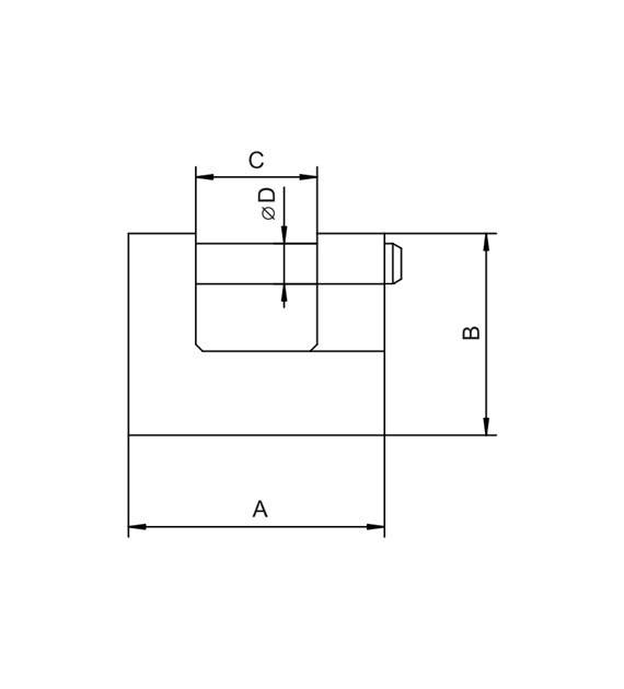 Kłódka patentowa AB trzpieniowa KST-90 DIAMANTO