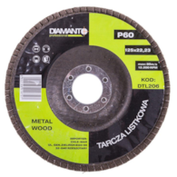 Tarcza listkowa 125 gr 60 DIAMANTO