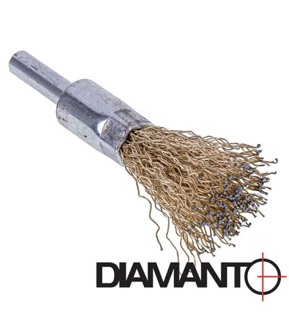 Szczotka pędzelkowa z trzpieniem 12mm DIAMANTO