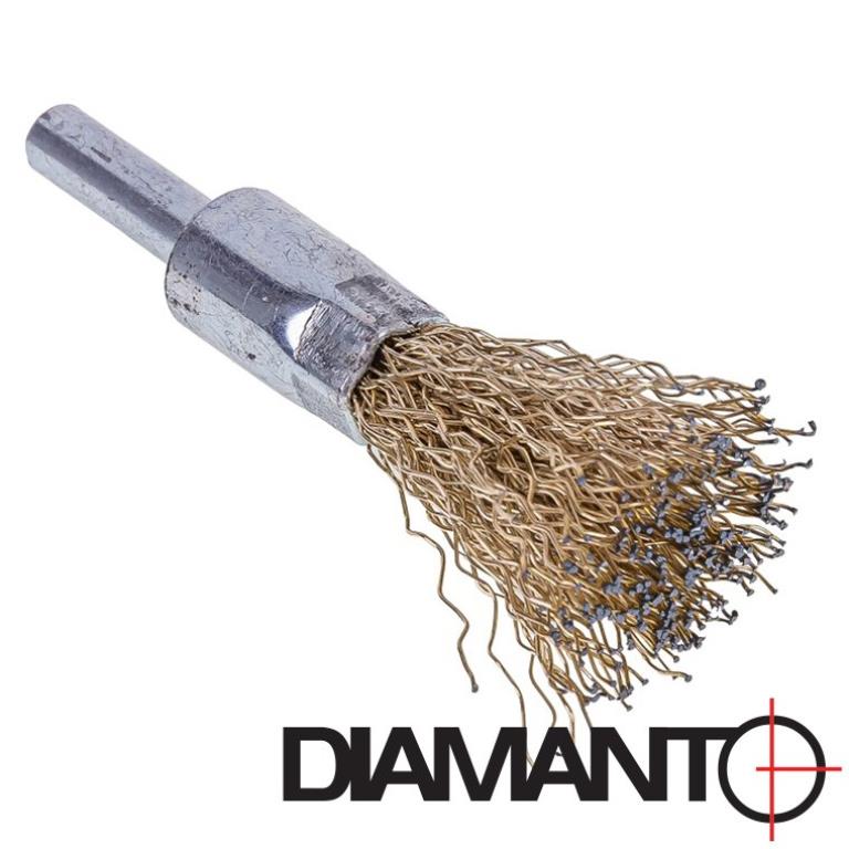 Szczotka pędzelkowa z trzpieniem 12mm DIAMANTO
