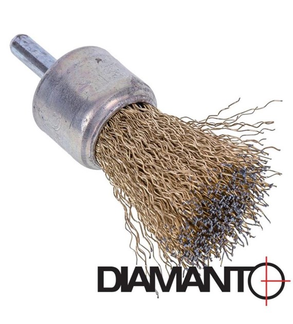 Szczotka pędzelkowa z trzpieniem 25mm DIAMANTO