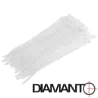 Opaska kablowa 7,6 x 450 biała DIAMANTO