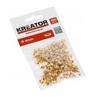KREATOR Przelotki mosiądz 4mm, 100szt