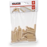 KREATOR Kołki meblowe drewniane 8x40mm, 40szt