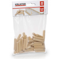 KREATOR Kołki meblowe drewniane 8x40mm, 40szt