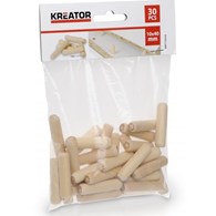 KREATOR Kołki meblowe drewniane 10x40mm, 30szt