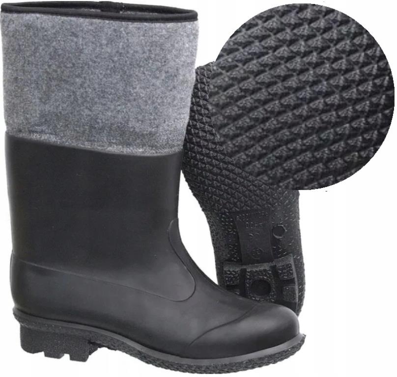 Buty gumowo filcowe rozm. 45