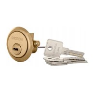 Wkładka drzwiowa GERDA okrągła RIM-E1 mosiądz