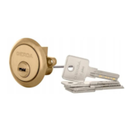 Wkładka drzwiowa GERDA okrągła RIM-E1 mosiądz