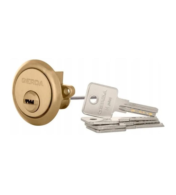 Wkładka drzwiowa GERDA okrągła RIM-E1 mosiądz