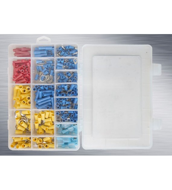 Komplet końcówek i złącz elektrycznych 360szt