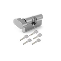 Wkładka drzwiowa GERDA G35/45mm nikiel z gałką