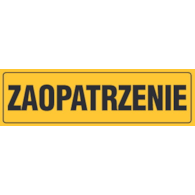 Tablica 10x33mm ''ZAOPATRZENIE''