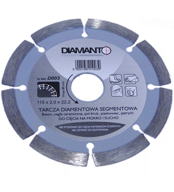 Tarcza diament DIAMANTO STANDARD 180 SEGMENT