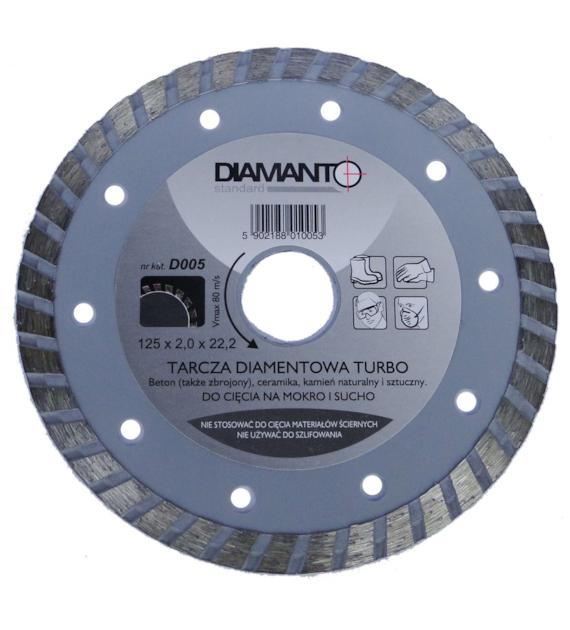 Tarcza diament STANDARD 230 TURBO DIAMANTO