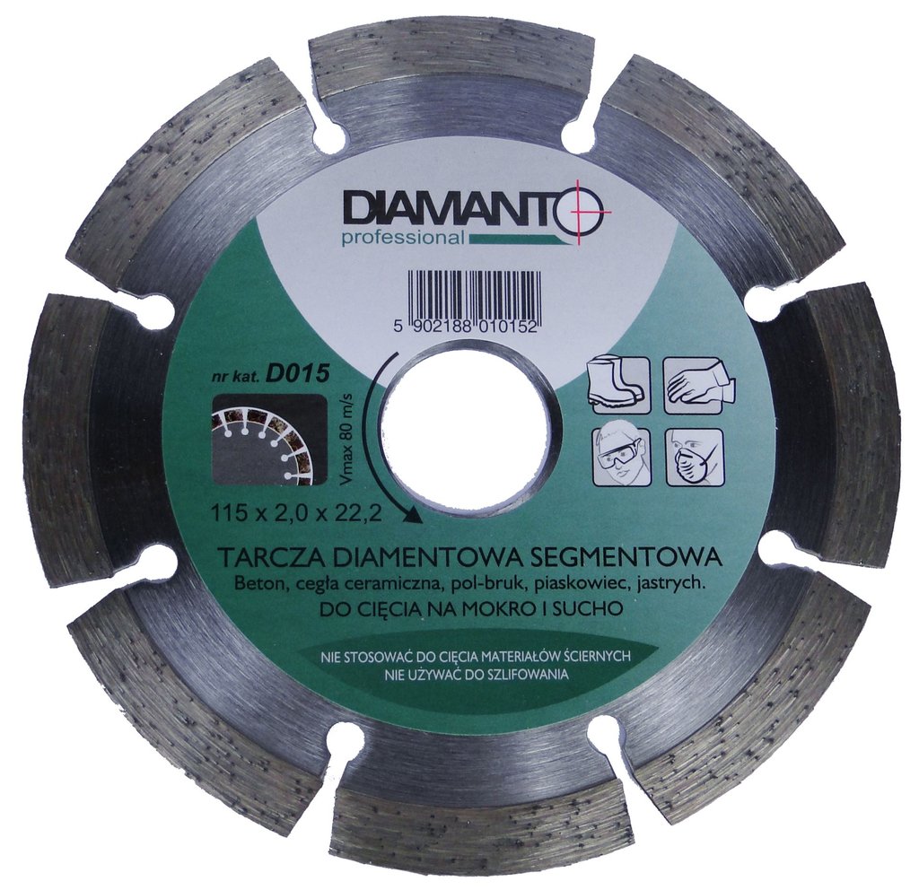 Tarcza diament DIAMANTO PROFESSIONAL 115 SEGMENT