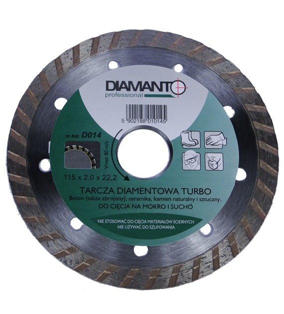 Tarcza diament DIAMANTO PROFESSIONAL 230 TURBO
