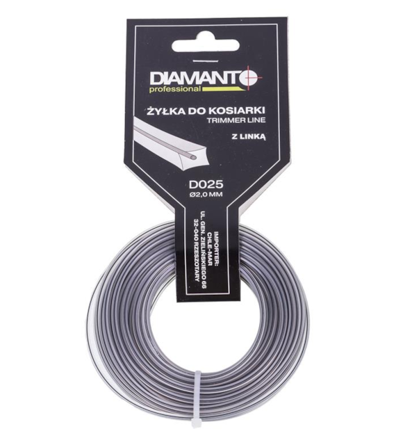 Żyłka do kosiarki z linką 2,0mm 15m DIAMANTO