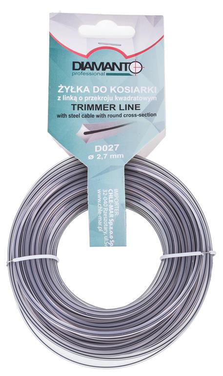 Żyłka do kosiarki z linką 2,7mm 15m DIAMANTO