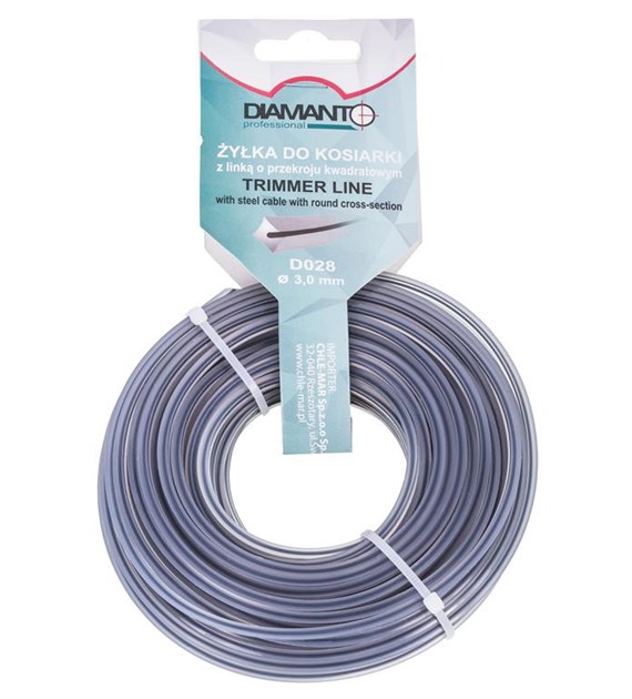 Żyłka do kosiarki z linką 3,0mm 15m DIAMANTO