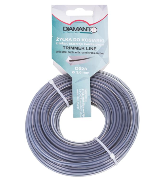 Żyłka do kosiarki z linką 3,0mm 15m DIAMANTO