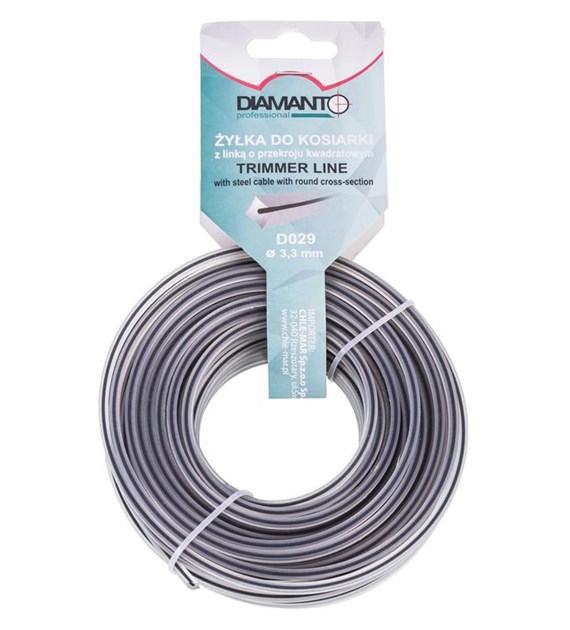 Żyłka do kosiarki z linką 3,3mm 15m DIAMANTO