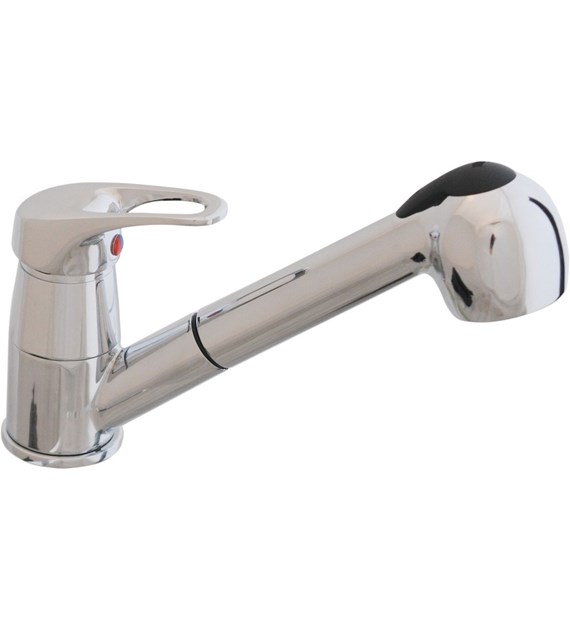 Bateria zlewozmywakowa stojąca ATUT z wyciąganym natryskiem