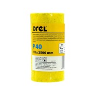 Papier ścierny na rolce 115 x 2500 mm P40 żółty