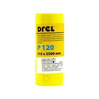 Papier ścierny na rolce 115 x 2500 mm P120 żółty