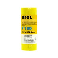Papier ścierny na rolce 115 x 2500 mm P180 żółty