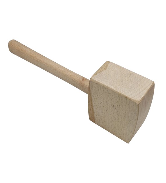 Młotek stolarski drewniany, kwadratowy