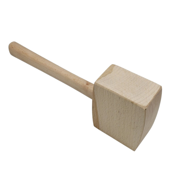 Młotek stolarski drewniany, kwadratowy