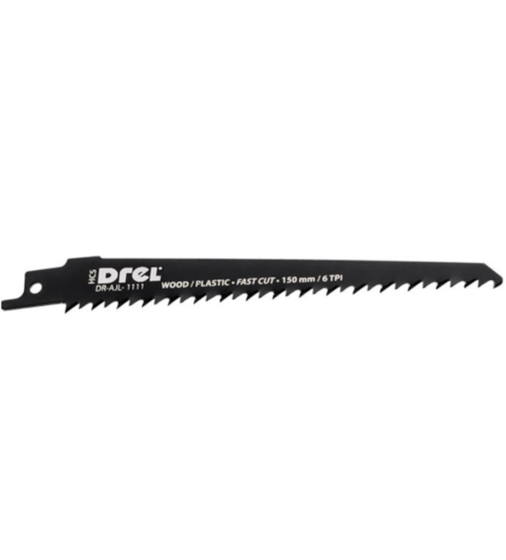 Brzeszczot do piły szablastej 150 x 19 x 1,25 mm 6TPI do drewna PVC 1szt