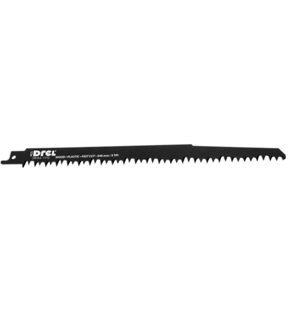 Brzeszczot do piły szablastej 240 x 19 x 1,5 mm 5TPI do drewna 1szt