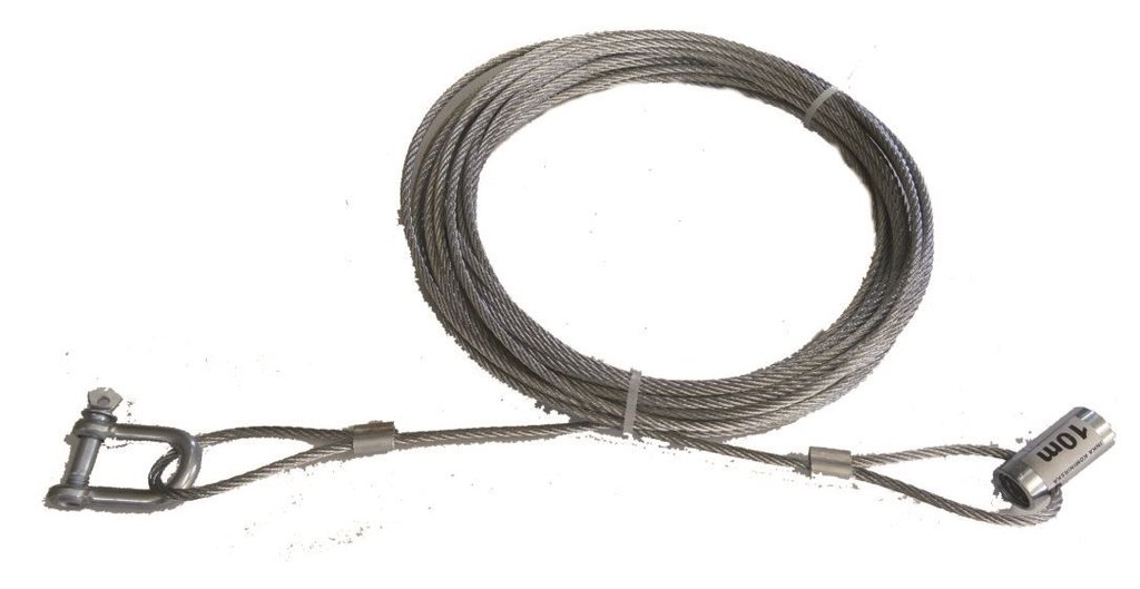 Linka kominiarska stalowa 10m. fi 3mm