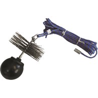 Zestaw kominiarski linka LPP 10m, kula 1,3kg, szczotka 150mm