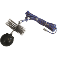 Zestaw kominiarski linka LPP 10m, kula 1,3kg, szczotka 150mm