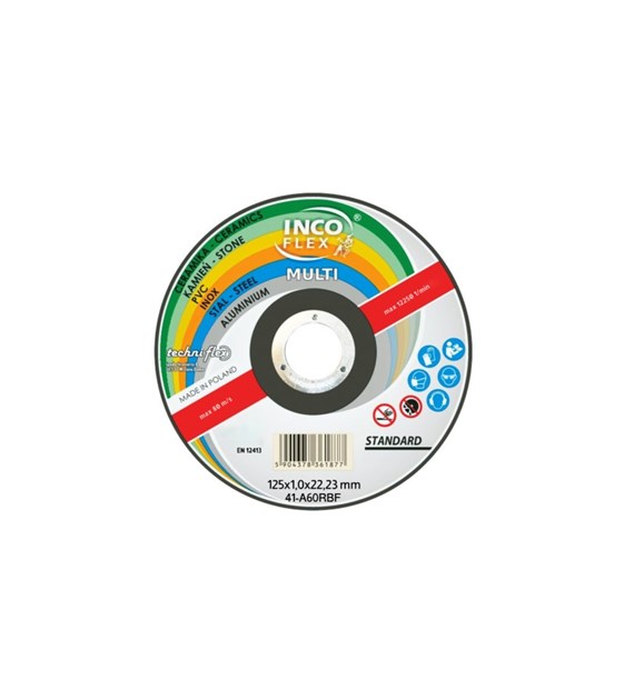 Tarcza INCO MULTI 125x1,0mm