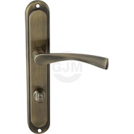 Klamka drzwiowa ROMA 72 WC PATYNA