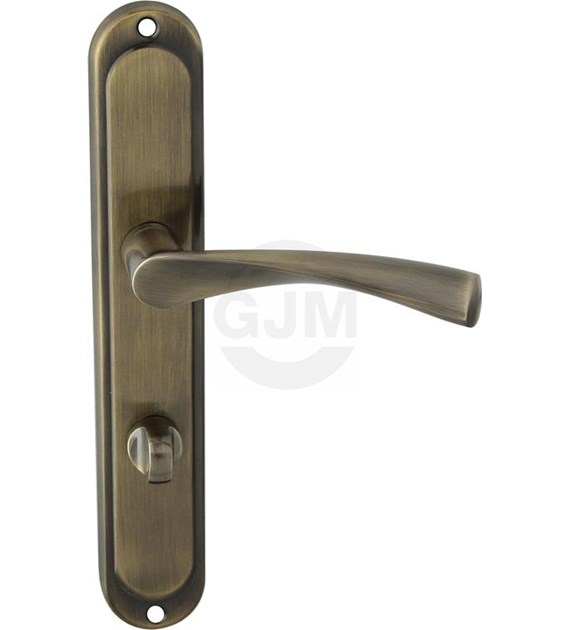 Klamka drzwiowa ROMA 72 WC PATYNA