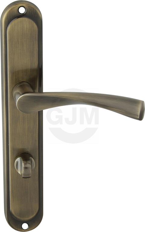 Klamka drzwiowa ROMA 72 WC PATYNA