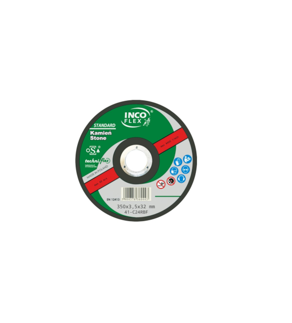 Tarcza INCO beton płaska 350x3,5mm