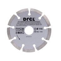 Tarcza diamentowa 115 mm x 22,2 mm, segmentowa DREL