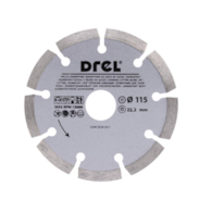 Tarcza diamentowa 115 mm x 22,2 mm, segmentowa DREL