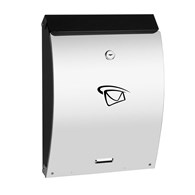 Skrzynka na listy A4 wypukła 330x250x65mm (LUX-elementy nierdzewne)