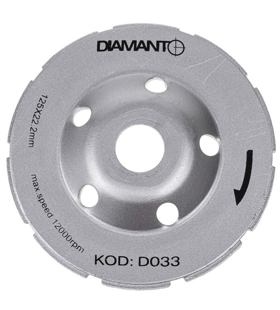 Tarcza diament do szlifowania 125mm DUBLE DIAMANTO